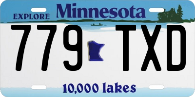 MN license plate 779TXD