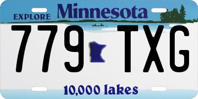 MN license plate 779TXG