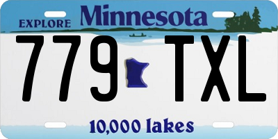 MN license plate 779TXL