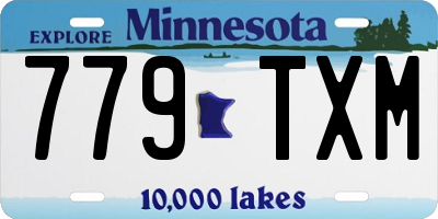 MN license plate 779TXM