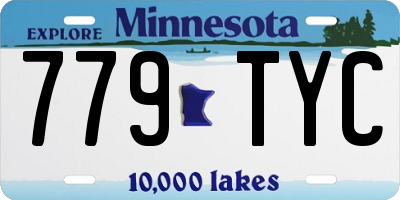 MN license plate 779TYC