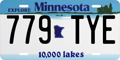 MN license plate 779TYE