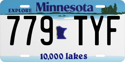 MN license plate 779TYF