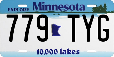 MN license plate 779TYG