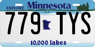 MN license plate 779TYS