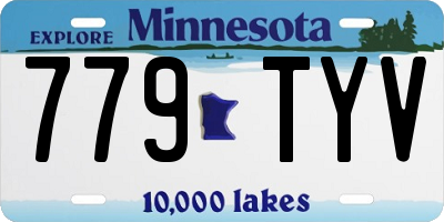 MN license plate 779TYV