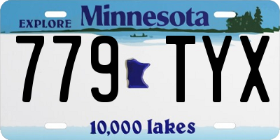 MN license plate 779TYX
