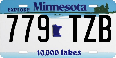 MN license plate 779TZB