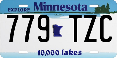 MN license plate 779TZC