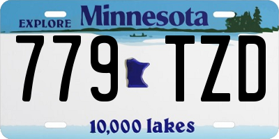 MN license plate 779TZD