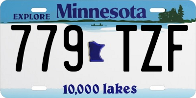 MN license plate 779TZF