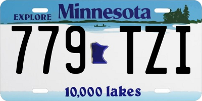 MN license plate 779TZI