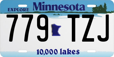 MN license plate 779TZJ