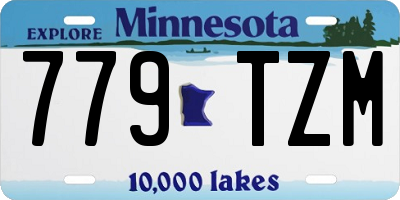 MN license plate 779TZM