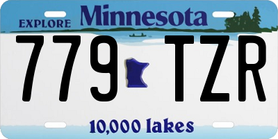 MN license plate 779TZR