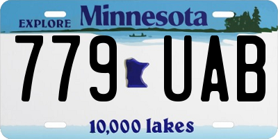 MN license plate 779UAB