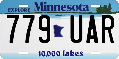 MN license plate 779UAR