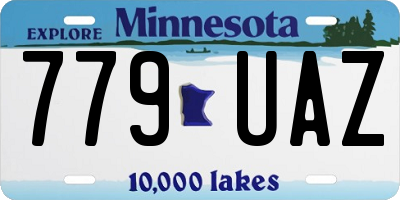 MN license plate 779UAZ