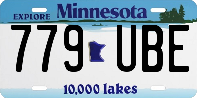 MN license plate 779UBE