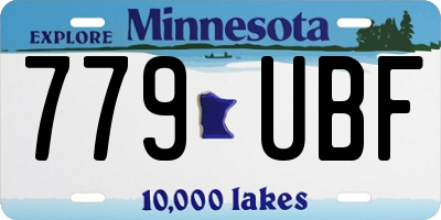 MN license plate 779UBF