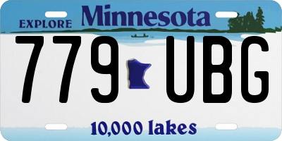 MN license plate 779UBG