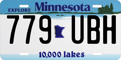 MN license plate 779UBH