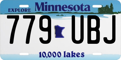 MN license plate 779UBJ