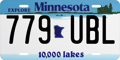 MN license plate 779UBL