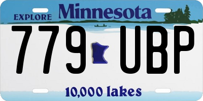 MN license plate 779UBP