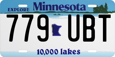 MN license plate 779UBT