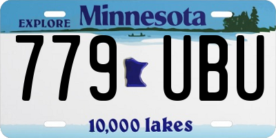 MN license plate 779UBU