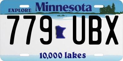 MN license plate 779UBX