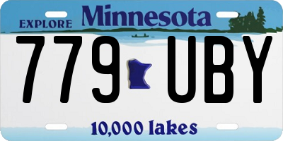 MN license plate 779UBY