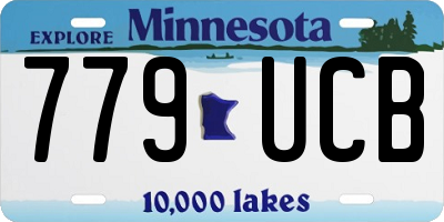 MN license plate 779UCB
