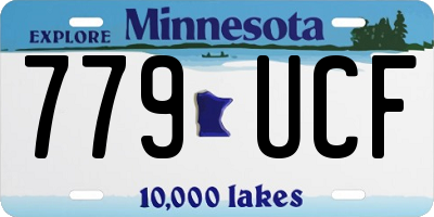 MN license plate 779UCF
