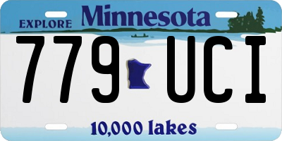 MN license plate 779UCI