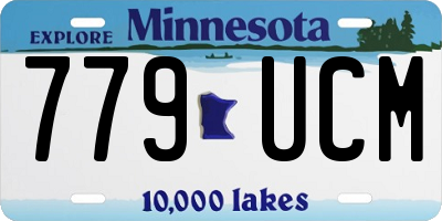 MN license plate 779UCM