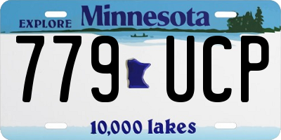 MN license plate 779UCP