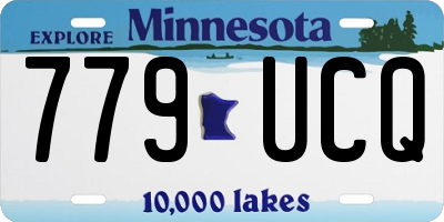 MN license plate 779UCQ
