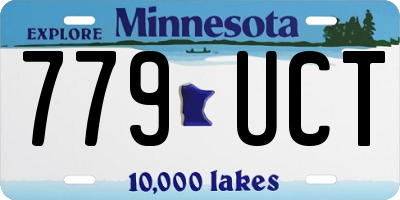 MN license plate 779UCT