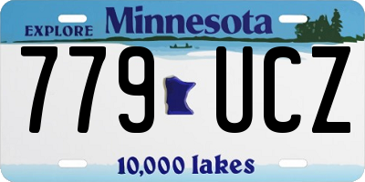 MN license plate 779UCZ