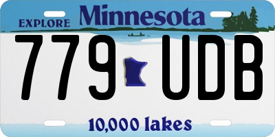MN license plate 779UDB