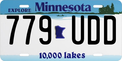 MN license plate 779UDD