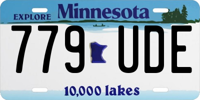 MN license plate 779UDE