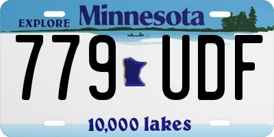 MN license plate 779UDF