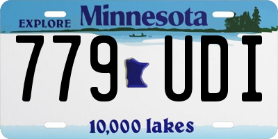 MN license plate 779UDI