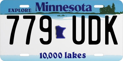 MN license plate 779UDK