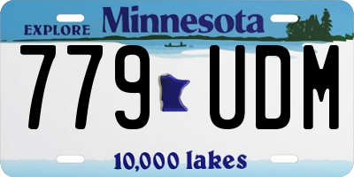 MN license plate 779UDM