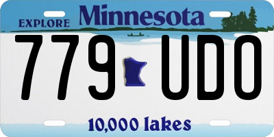 MN license plate 779UDO