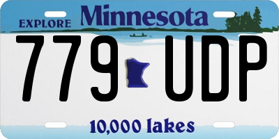 MN license plate 779UDP